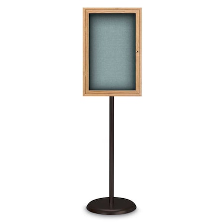United Visual Products Corkboard, Triple Door, Radius Frame, 72x36", Black/Black UV7005-BLACK-BLACK